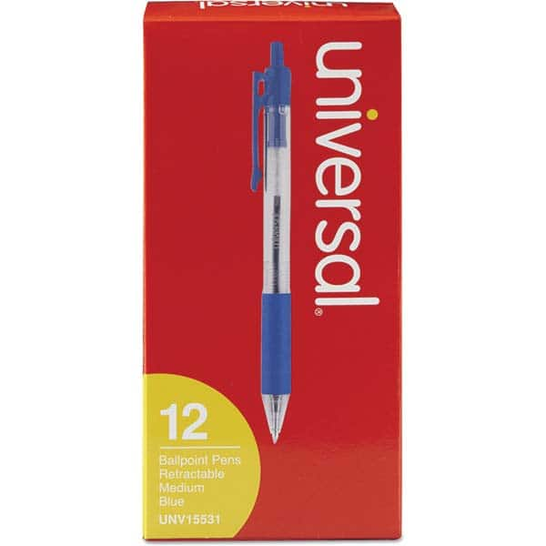 UNIVERSAL - Pens & Pencils Type: Comfort Grip Retractable Pen Color: Blue - All Tool & Supply