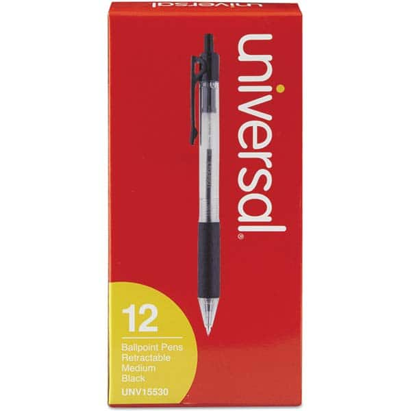 UNIVERSAL - Pens & Pencils Type: Comfort Grip Retractable Pen Color: Black - All Tool & Supply