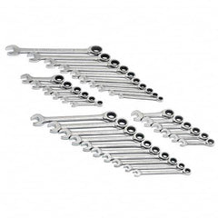 GearWrench - Wrench Sets Tool Type: Ratcheting Combination Wrench System of Measurement: Inch/Metric - All Tool & Supply