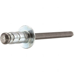 STANLEY Engineered Fastening - Size 6 Large Flange Head Aluminum Multi Grip Blind Rivet - All Tool & Supply