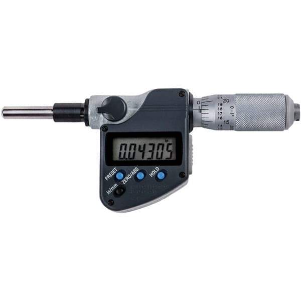 Mitutoyo - Electronic Micrometer Heads Minimum Measurement (Inch): 0 Minimum Measurement (mm): 0.00 - All Tool & Supply