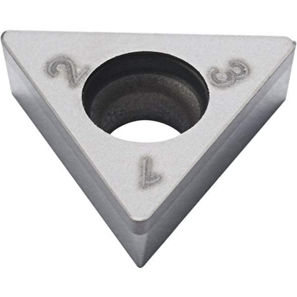 Seco - TCGW1.81.5 Grade CBN010 PCBN Turning Insert - Uncoated, 60° Triangle, 0.016" Corner Radius - All Tool & Supply