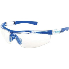 PRO-SAFE - Clear Lenses, Framed Safety Glasses - Anti-Fog, Scratch Resistant, Clear Polycarbonate/Thermoplastic Rubber Frame, Size Universal, Wrap Around - All Tool & Supply