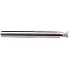 Emuge - 8mm Diam, 7mm LOC, 2 Flute Solid Carbide Roughing & Finishing End Mill - Uncoated, 90mm OAL, 8mm Shank Diam, Cylindrical Shank, 30° Helix, Long Length - All Tool & Supply