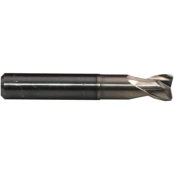 Emuge - 5mm Diam, 5mm LOC, 2 Flute Solid Carbide Roughing & Finishing End Mill - CrN Finish, 57mm OAL, 6mm Shank Diam, Cylindrical Shank, 30° Helix, Stub Length - All Tool & Supply