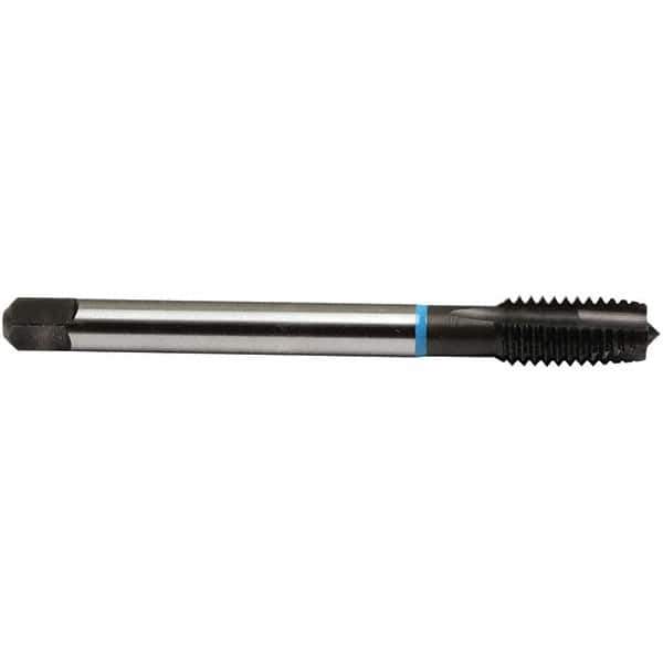 Emuge - 3/4-16 UNF, 3 Flutes, Plug Chamfer, Nitride Finish, High Speed Steel Spiral Point STI Tap - 0.652" Shank Diam, 0.489" Square Size, 3B Class of Fit, Series Rekord B-VA - Exact Industrial Supply