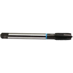 Emuge - 3/4-16 UNF, 3 Flutes, Plug Chamfer, Nitride Finish, High Speed Steel Spiral Point STI Tap - 0.652" Shank Diam, 0.489" Square Size, 3B Class of Fit, Series Rekord B-VA - Exact Industrial Supply