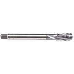 Emuge - 7/16-14 UNC 4 Flute BT Modified Bottoming Spiral Flute Tap - High Speed Steel, TiCN Finish, 3.937" OAL, Right Hand Flute, Right Hand Thread, Series CU459600 - All Tool & Supply