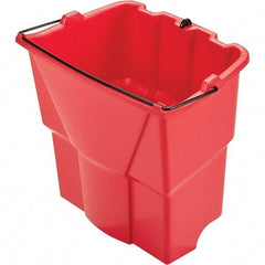 Rubbermaid - 35 Qt Plastic Bucket - 15.2" Long x 14" High x 9.8" Wide, Red - All Tool & Supply