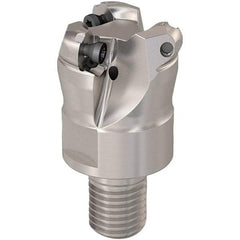 Seco - 23mm Cutting Diam, 6mm Max Depth of Cut, Modular Connection Indexable Copy End Mill - 3 Inserts, RP.. 1204 Insert, 217.29-06 Toolholder, Steel, Through Coolant - All Tool & Supply