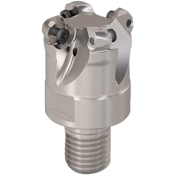 Seco - 28mm Cutting Diam, 6mm Max Depth of Cut, Modular Connection Indexable Copy End Mill - 4 Inserts, RP.. 1204 Insert, 217.29-06 Toolholder, Steel, Through Coolant - All Tool & Supply