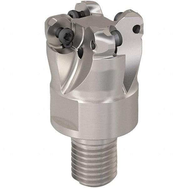 Seco - 23mm Cutting Diam, 6mm Max Depth of Cut, Modular Connection Indexable Copy End Mill - 4 Inserts, RP.. 1204 Insert, 217.29-06 Toolholder, Steel, Through Coolant - All Tool & Supply