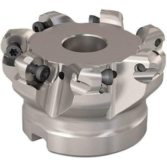 Seco - 140.4mm Cut Diam, 6mm Max Depth, 2" Arbor Hole, 8 Inserts, RP..1204 Insert Style, Indexable Copy Face Mill - R220.29 Cutter Style, 7,600 Max RPM, 2 High, Through Coolant, Series R220.29 - All Tool & Supply