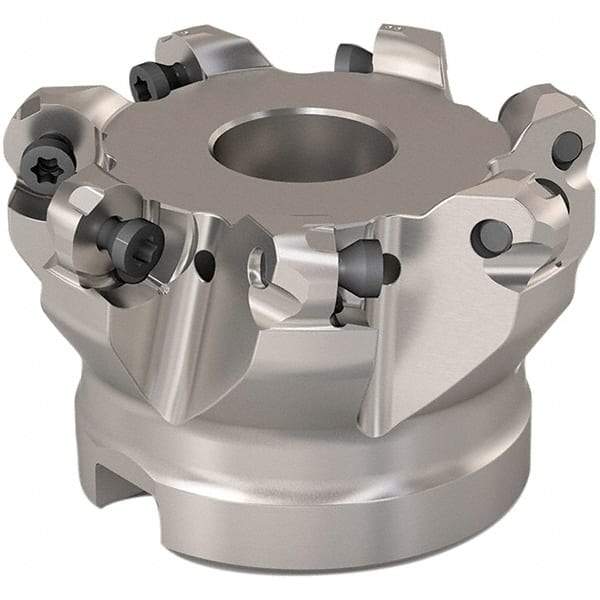 Seco - 51mm Cut Diam, 6mm Max Depth, 22mm Arbor Hole, 7 Inserts, RP..1204 Insert Style, Indexable Copy Face Mill - R220.29 Cutter Style, 11,200 Max RPM, 40mm High, Through Coolant, Series R220.29 - All Tool & Supply