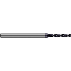 Harvey Tool - 0.432mm, 140° Point, Solid Carbide Micro Drill Bit - Exact Industrial Supply