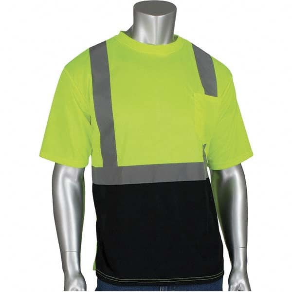 PIP - Size 2XL Black & Hi-Vis Yellow High Visibility Short Sleeve T-Shirt - All Tool & Supply