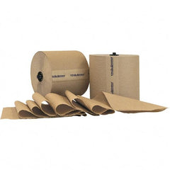 PRO-SOURCE - Hard Roll of 1 Ply Natural Paper Towels - 7-7/8" Wide, 800' Roll Length - All Tool & Supply