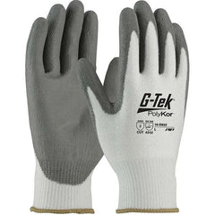 PIP - Size M, ANSI Cut Lvl A2, Puncture Lvl 2, Abrasion Lvl 4, Polyurethane Coated PolyKor Cut Resistant Gloves - Exact Industrial Supply