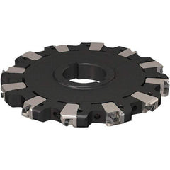 Seco - Arbor Hole Connection, 17/32" Cutting Width, 50.54mm Depth of Cut, 160mm Cutter Diam, 40mm Hole Diam, 6 Tooth Indexable Slotting Cutter - R335.25 Toolholder, XNHQ 1407 Insert, Neutral Cutting Direction - All Tool & Supply