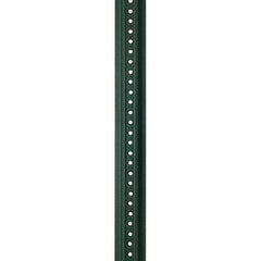 Nucor - 7' High, Powder Coated Traffic Sign Post - Steel, 3/8" Hole Diam, Green - All Tool & Supply