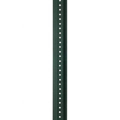 Nucor - 10' High, Powder Coated Traffic Sign Post - Steel, 3/8" Hole Diam, Green - All Tool & Supply