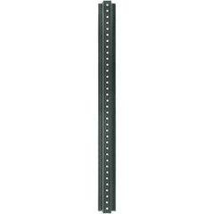 Nucor - 3' High, Powder Coated Traffic Sign Post - Steel, 3/8" Hole Diam, Green - All Tool & Supply