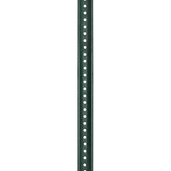 Nucor - 7' High, Powder Coated Traffic Sign Post - Steel, 3/8" Hole Diam, Green - All Tool & Supply