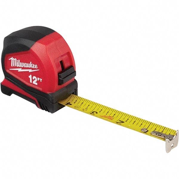 Milwaukee Tool - Tape Measures Length (Feet): 12.00 Width (Inch): 3/4 - All Tool & Supply