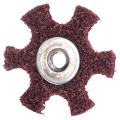 4″ Diameter AG Non Woven Star Medium Grit 1/4 20 Eyelet AlumInum Oxide - All Tool & Supply