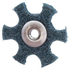 4″ Diameter AG Non Woven Star Very FIne Grit 1/4 20 Eyelet AlumInum Oxide - All Tool & Supply