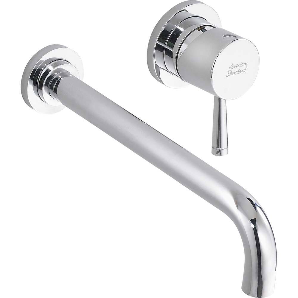 American Standard - Lavatory Faucets; Type: Wall Mount ; Spout Type: Low Arc ; Design: Lever ; Handle Type: Lever ; Mounting Centers: 4 (Inch); Drain Type: Grid - Exact Industrial Supply