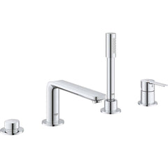 Grohe - Tub & Shower Faucets; Type: Bathtub Faucet with Handshower ; Style: Contemporary; Modern; Transitional ; Design: One Handle ; Material: Metal ; Handle Type: Lever ; Handle Material: Metal - Exact Industrial Supply