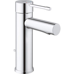 Grohe - Lavatory Faucets; Type: Deck Mount ; Spout Type: Low Arc ; Design: Lever ; Handle Type: Lever ; Mounting Centers: Single Hole (Inch); Drain Type: Pop-Up - Exact Industrial Supply