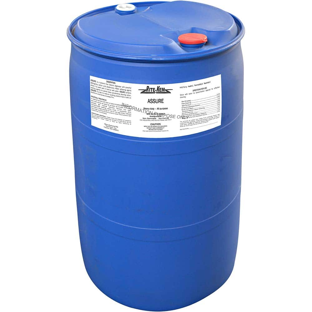 Rite-Kem - All-Purpose Cleaners & Degreasers; Container Type: Plastic Drum ; Container Size: 55 Gal. Drum ; Scent: Pleasant ; Form: Liquid Concentrate ; Disinfectant: No ; Solution Type: Dilutable Concentrate - Exact Industrial Supply