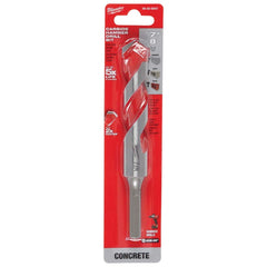 Milwaukee Tool - Rotary Drill/Hammer Drill Bits; Drill Bit Size (Inch): 7/8 ; Shank Type: 3-Flat ; Usable Length (Inch): 4.0000 ; Drill Bit Material: Carbide Tipped ; Flute Length (Inch): 4 ; Number of Pieces: 1.000 - Exact Industrial Supply