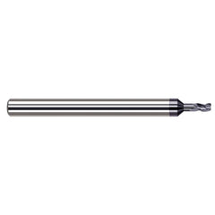 Harvey Tool - Corner Radius & Corner Chamfer End Mills; Mill Diameter (Decimal Inch): 0.0450 ; End Type: Corner Radius ; Corner Radius (Decimal Inch): 0.0050 ; Number of Flutes: 3 ; Material: Solid Carbide ; Finish/Coating: AlTiN Nano