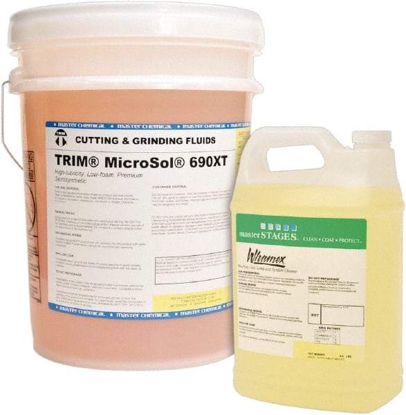 Master Fluid Solutions - Trim MicroSol 690XT, 5 Gal Pail Cutting & Cleaning Fluid - Semisynthetic, For Machining - All Tool & Supply