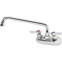 Krowne - Wall Mount, Service Sink Faucet without Spray - Two Handle, Color Coded Handle, Standard Spout, No Drain - All Tool & Supply