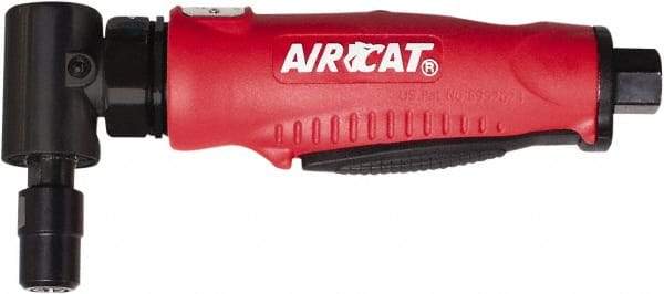 AIRCAT - 1/4" Collet, Angle Handle, Angle Air Die Grinder - 20,000 RPM, Rear Exhaust, 6 CFM, 0.5 hp, 90 psi, 1/4" Inlet - All Tool & Supply