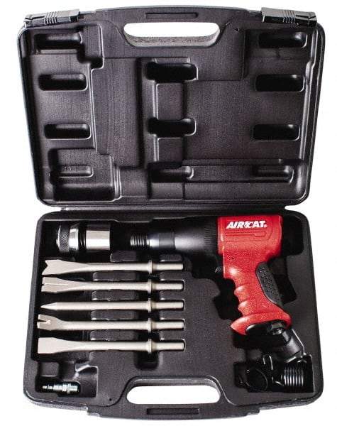 AIRCAT - 3,000 BPM, 2.8 Inch Long Stroke, Air Hammer Kit - 7.16 CFM Air Consumption, 1/4 Inch Inlet - All Tool & Supply