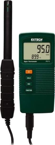 Extech - Thermometer/Hygrometers & Barometers Type: Hygrometer Minimum Relative Humidity (%): 10 - All Tool & Supply