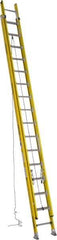 Werner - 32' High, Type IAA Rating, Fiberglass Extension Ladder - 375 Lb Capacity - All Tool & Supply