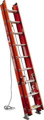 Werner - 24' High, Type IA Rating, Fiberglass Extension Ladder - 300 Lb Capacity - All Tool & Supply