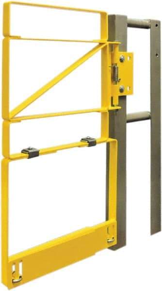 FabEnCo - Carbon Steel Self Closing Rail Safety Gate - Fits 28 to 30-1/2" Clear Opening, 25" Wide x 42" Door Height, - All Tool & Supply