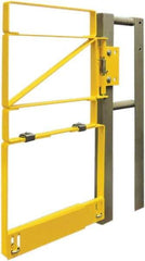 FabEnCo - Carbon Steel Self Closing Rail Safety Gate - Fits 34 to 36-1/2" Clear Opening, 25" Wide x 42" Door Height, - All Tool & Supply