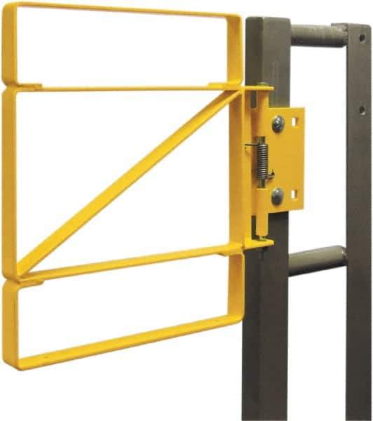 FabEnCo - Carbon Steel Self Closing Rail Safety Gate - Fits 31 to 33-1/2" Clear Opening, 25" Wide x 42" Door Height, - All Tool & Supply