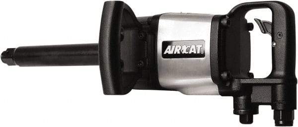 AIRCAT - 1" Drive, 5,000 RPM, 1,800 Ft/Lb Torque Impact Wrench - D-Handle, 1,400 IPM, 12 CFM, 90 psi, 1/2" NPT Inlet - All Tool & Supply