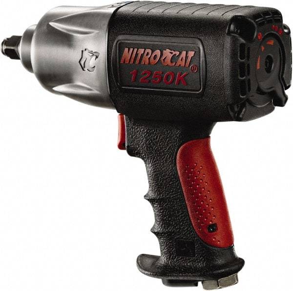 AIRCAT - 1/2" Drive, 8,500 RPM, 950 Ft/Lb Torque Impact Wrench - Pistol Grip Handle, 1,000 IPM, 8 CFM, 90 psi, 1/4" NPT Inlet - All Tool & Supply