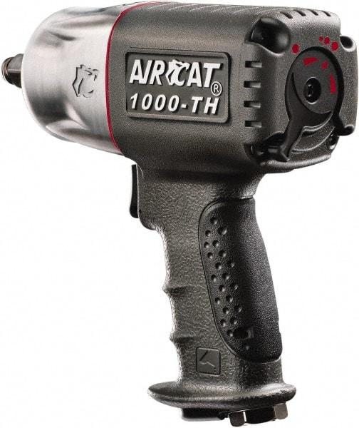 AIRCAT - 1/2" Drive, 8,000 RPM, 800 Ft/Lb Torque Impact Wrench - Pistol Grip Handle, 1,300 IPM, 8 CFM, 90 psi, 1/4" NPT Inlet - All Tool & Supply