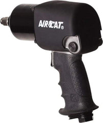 AIRCAT - 1/2" Drive, 9,500 RPM, 725 Ft/Lb Torque Impact Wrench - Pistol Grip Handle, 1,600 IPM, 8 CFM, 90 psi, 1/4" NPT Inlet - All Tool & Supply